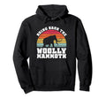 Bring Back Woolly Mammoth Sunset Hoodie - Minimalist Print Unisex - T-Shirt, Sweatshirt, Hoodie
