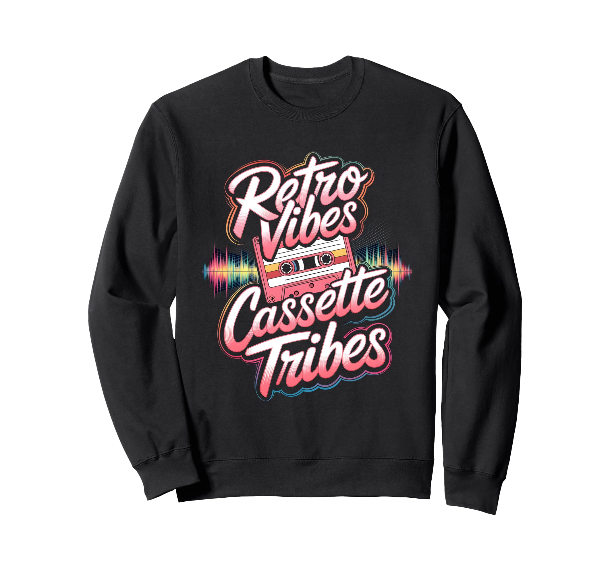 Vibes Cassette Tribes Cassette Tape Lover Sweatshirt - Graphic Print Unisex - T-Shirt, Sweatshirt, Hoodie