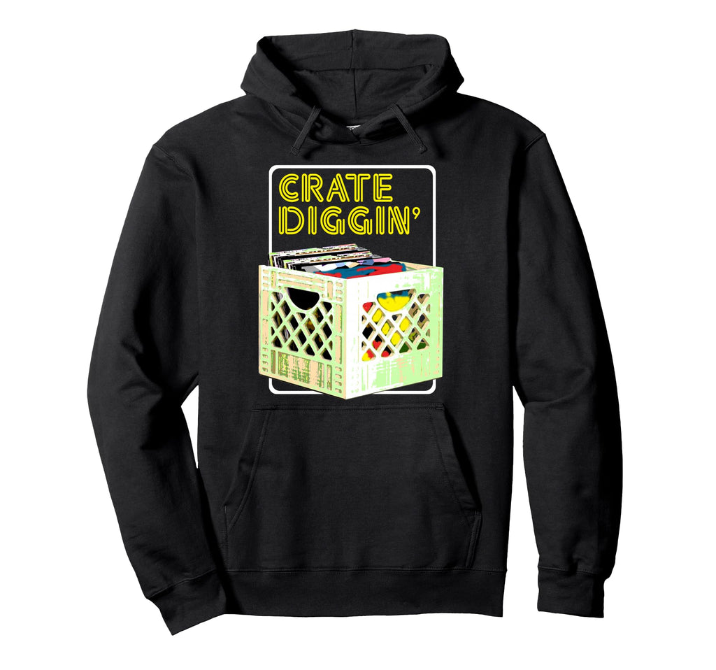 Old School Dj Hip Hop Vinyl Collector Hoodie - Novelty Apparel Unisex - T-Shirt, Sweatshirt, Hoodie