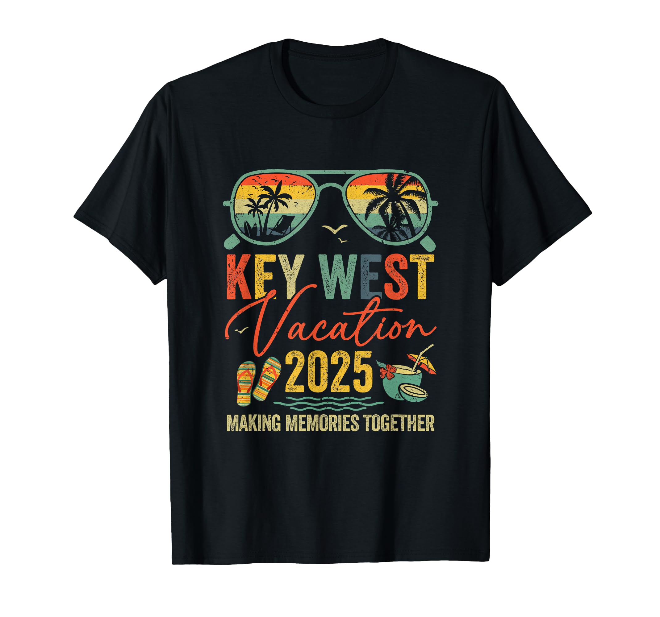 Key West Vacation 2025 Memories T-Shirt - Minimalist Print for Adults - T-Shirt, Sweatshirt, Hoodie