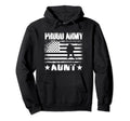 Proud Army Aunt Usa Flag Military Hoodie - Minimalist Print for Adults - T-Shirt, Sweatshirt, Hoodie