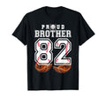 Proud Brother Baseball Player Number 82 T-Shirt - Aesthetic Graphic Unisex - T-Shirt, Sweatshirt, Hoodie