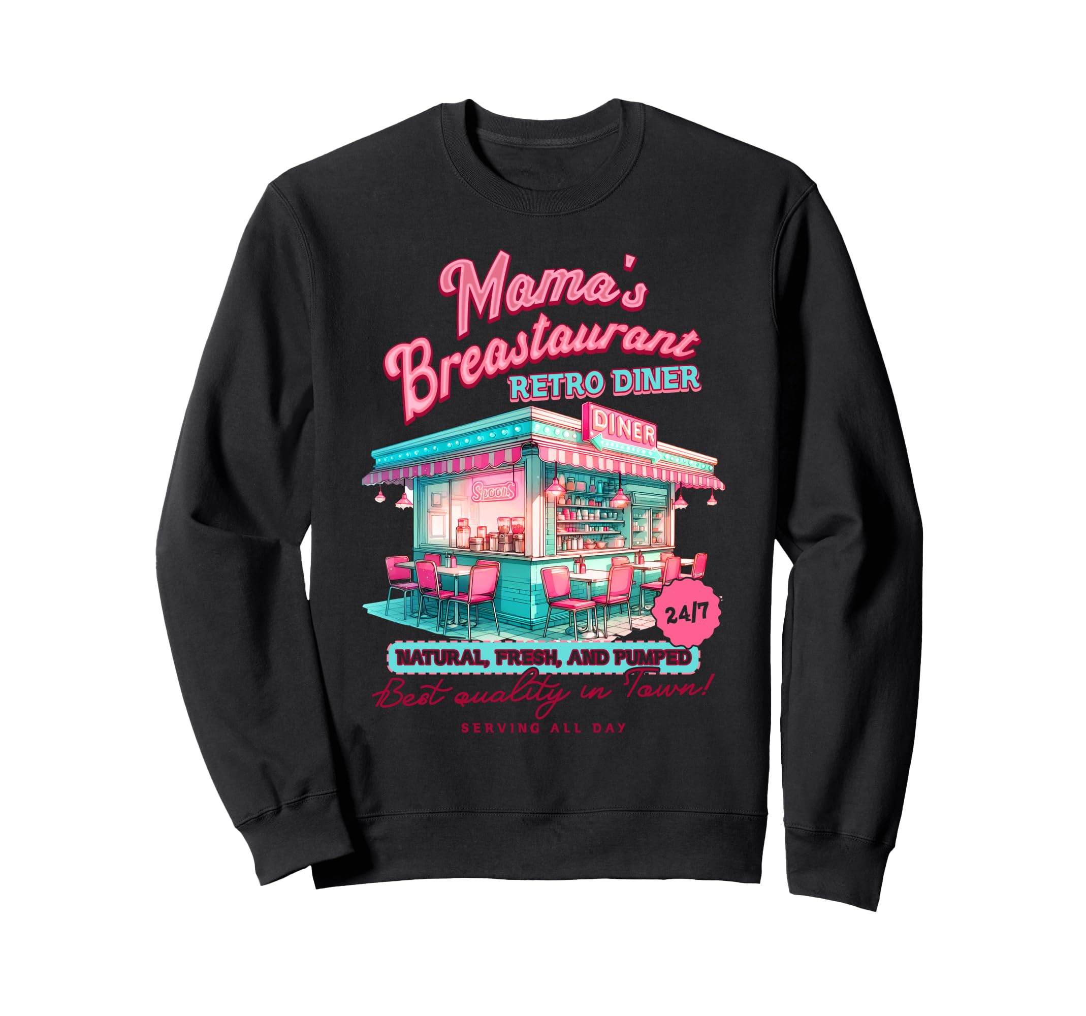 Normalize Breastfeeding Mom Sweatshirt - Unique Graphic Men Women - T-Shirt, Sweatshirt, Hoodie