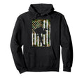 Baseball Us Camouflage Flag Baseball Dad Hoodie - Unique Graphic Unisex - T-Shirt, Sweatshirt, Hoodie
