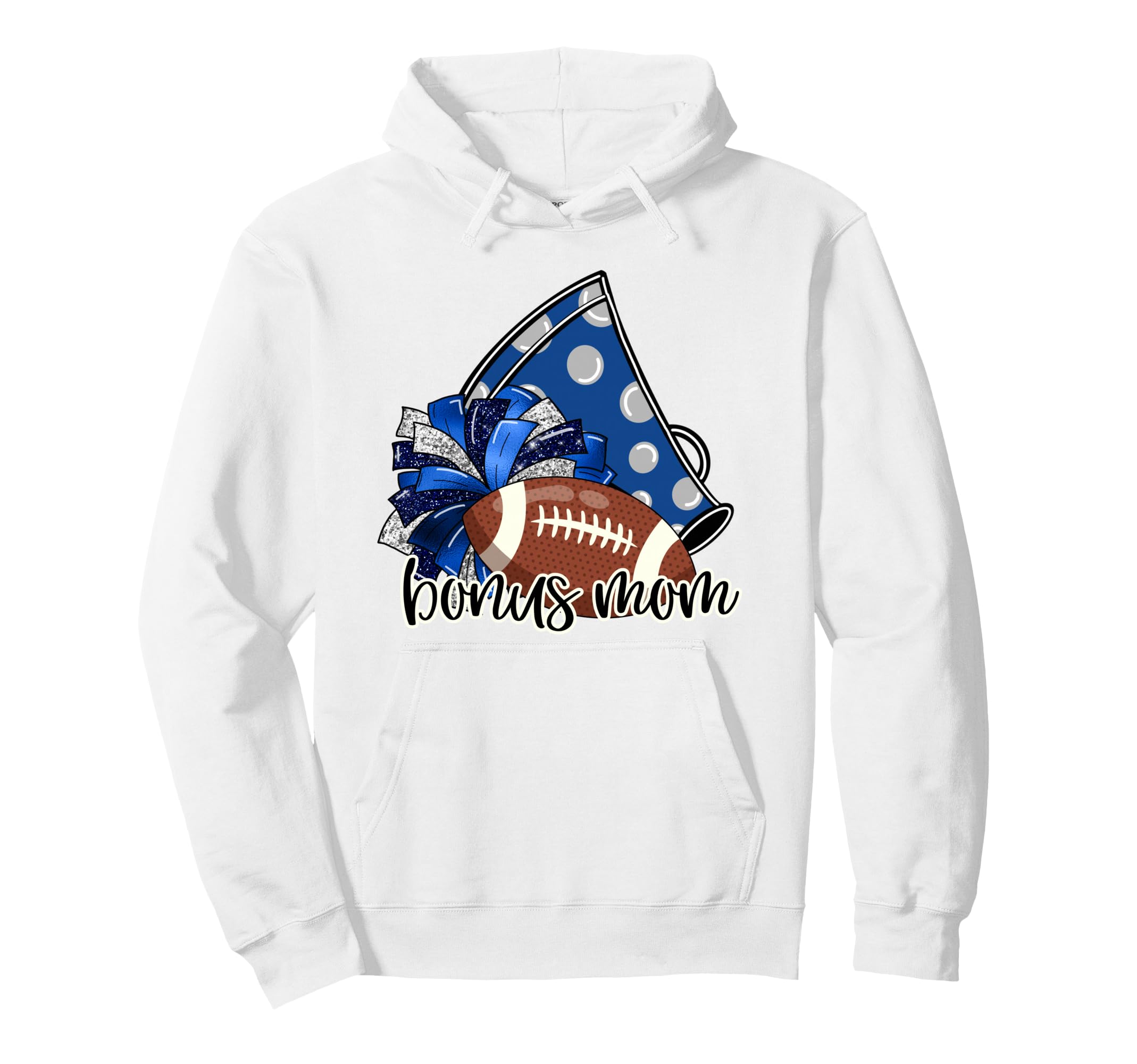 Cheerleader Bonus Mom Game Day Cheer Hoodie - Novelty Apparel for Adults - T-Shirt, Sweatshirt, Hoodie