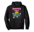 Vaporwave Aesthetic Monster Truck Hoodie - Trendy Graphic for Adults - T-Shirt, Sweatshirt, Hoodie