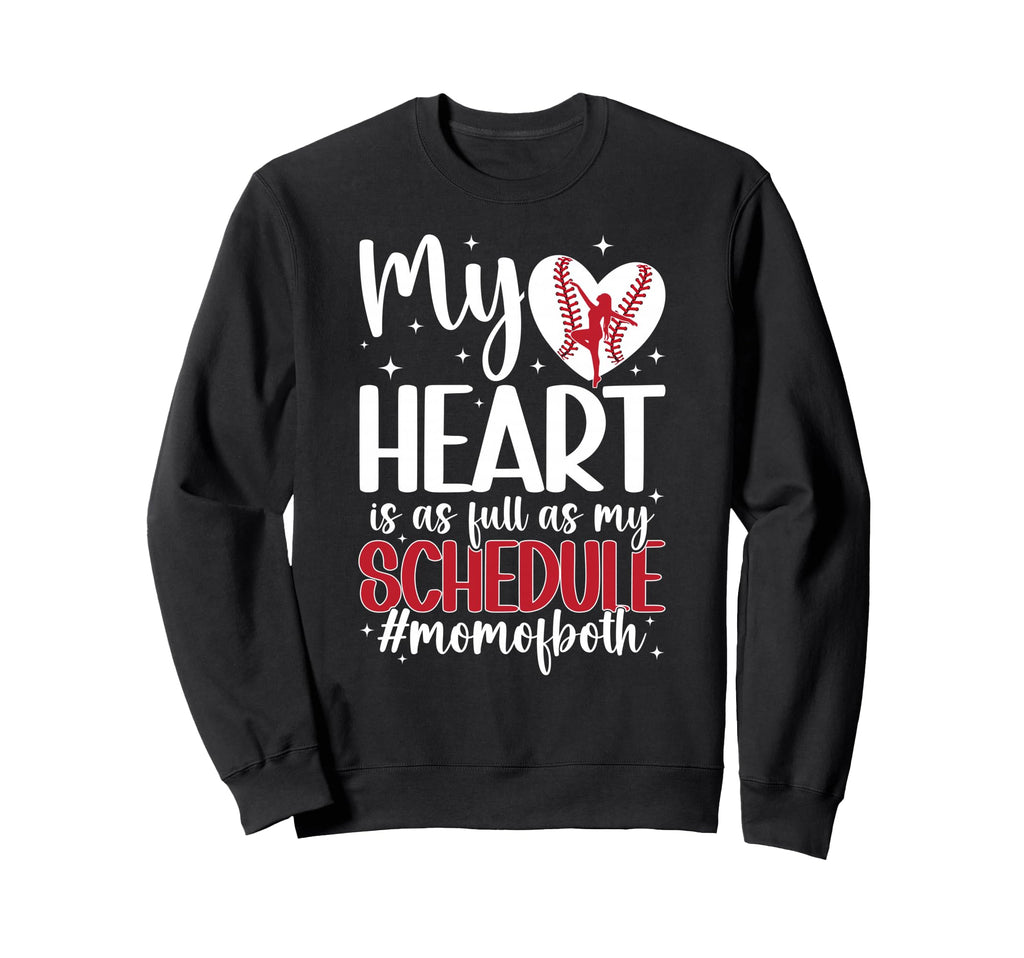 Mom Both Proud Dance And Baseball Sweatshirt - Streetwear Style Men Women - T-Shirt, Sweatshirt, Hoodie