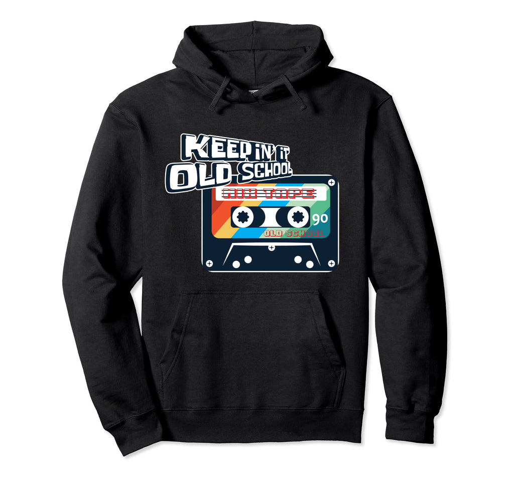 Keepin It Oldschool Rapper Hip Hop Fan Hoodie - Novelty Apparel for Adults - T-Shirt, Sweatshirt, Hoodie