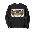 Abraham First Name Cassette Tape Sweatshirt - Aesthetic Graphic for Adults - T-Shirt, Sweatshirt, Hoodie
