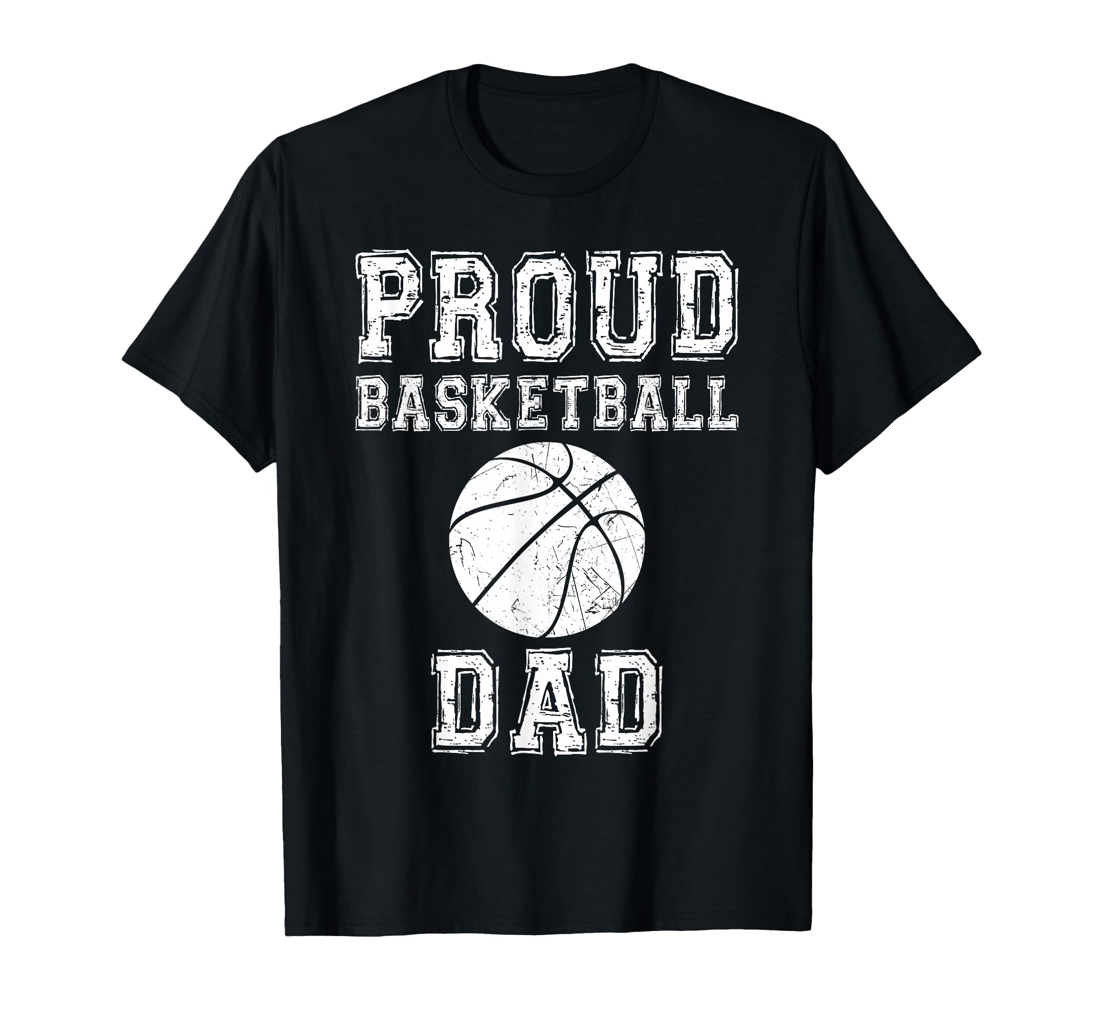 Proud Basketball Dad Game Day Sports T-Shirt - Custom Art Print Men Women - T-Shirt, Sweatshirt, Hoodie