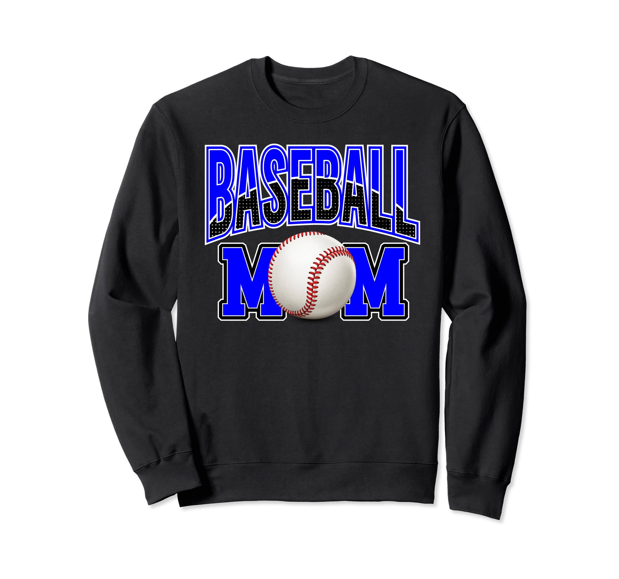Baseball Mom Sports Royal Blue Sweatshirt - Minimalist Print Men Women - T-Shirt, Sweatshirt, Hoodie