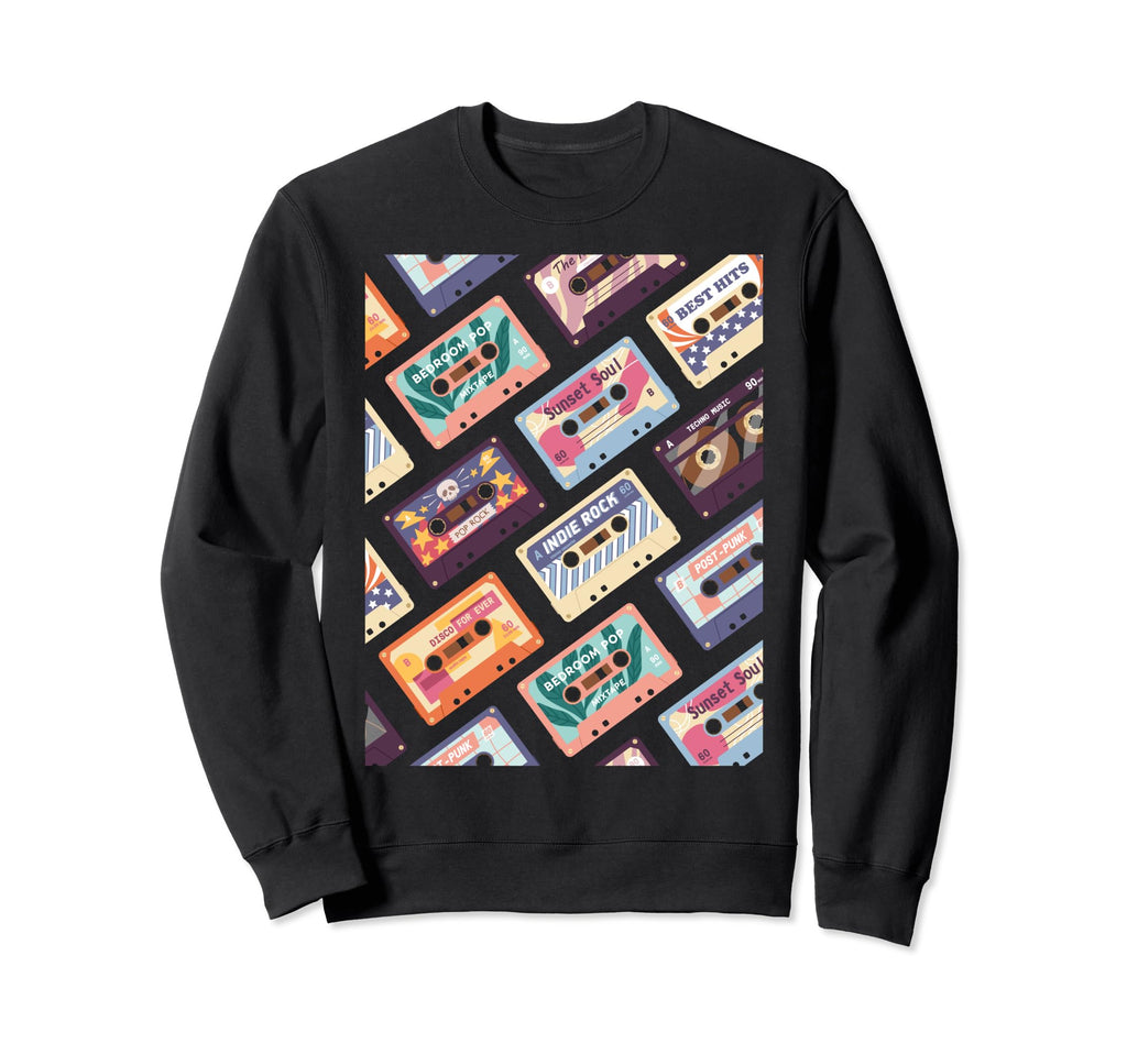 Cassette Mix Tape Sweatshirt - Aesthetic Graphic for Adults - T-Shirt, Sweatshirt, Hoodie