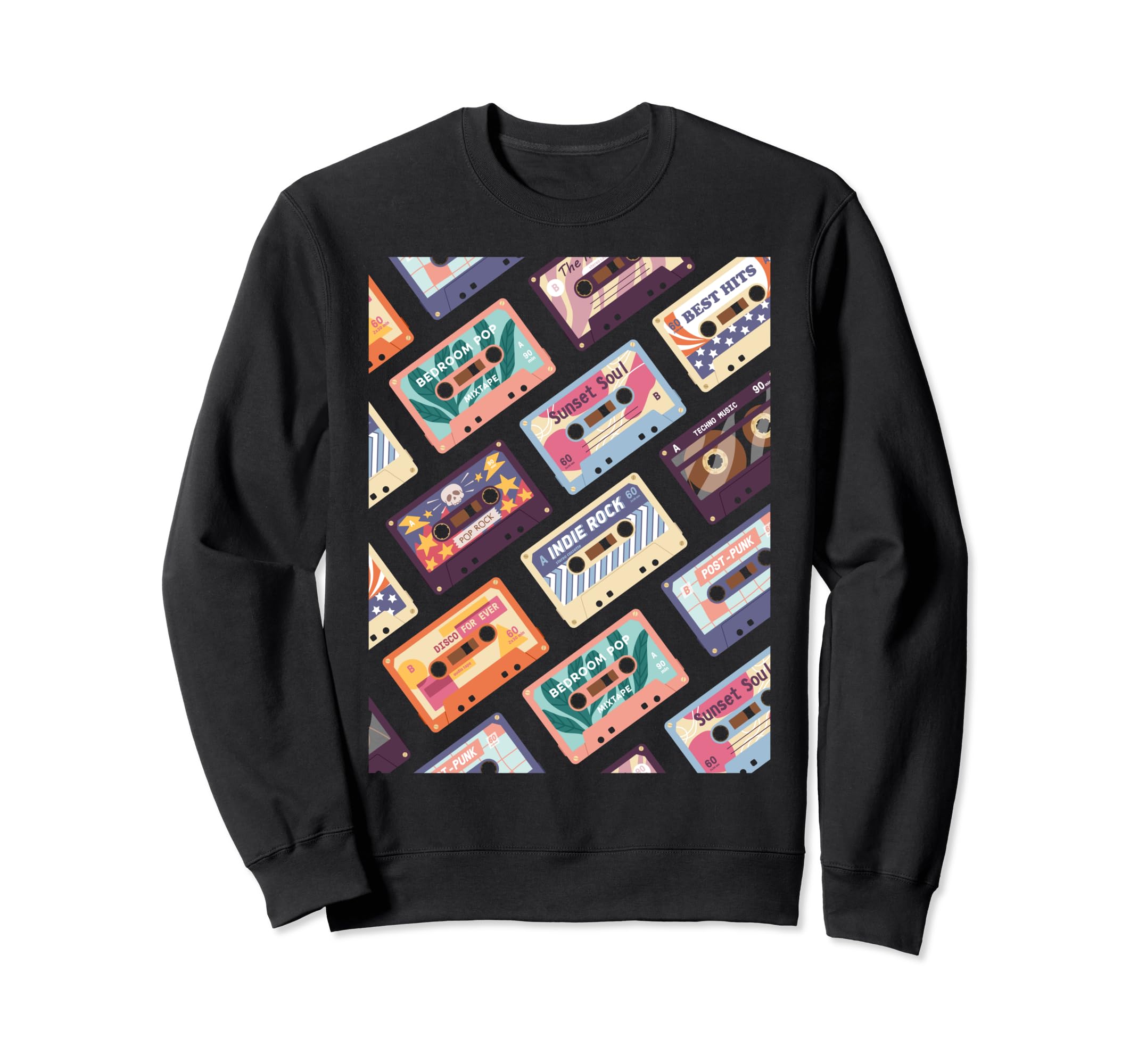 Cassette Mix Tape Sweatshirt - Aesthetic Graphic for Adults - T-Shirt, Sweatshirt, Hoodie