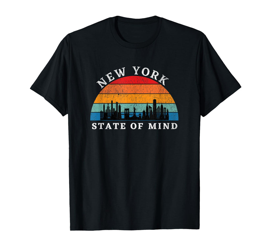 New York State Mind Sunset New York City T-Shirt - Trendy Graphic Unisex - T-Shirt, Sweatshirt, Hoodie