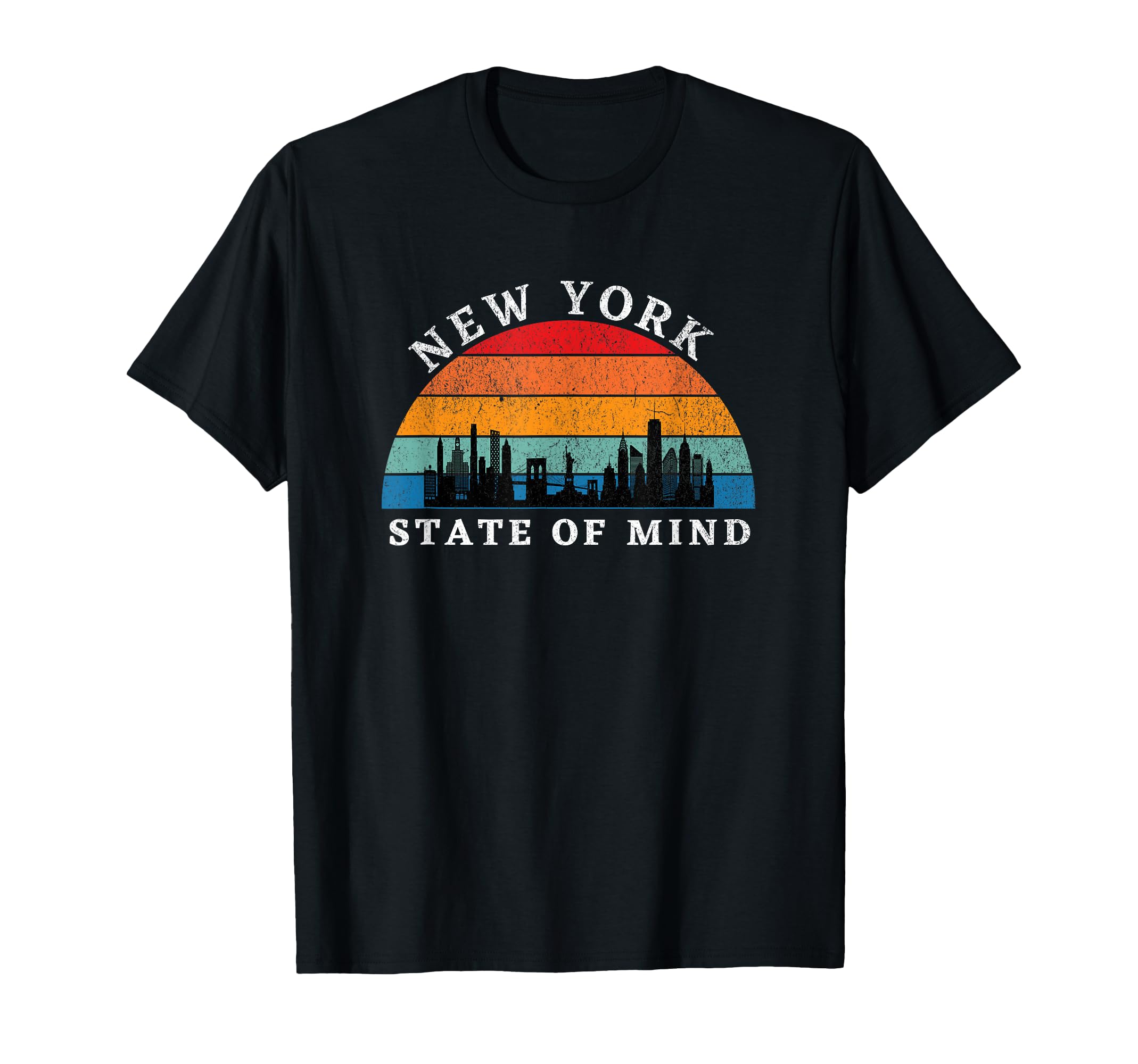 New York State Mind Sunset New York City T-Shirt - Trendy Graphic Unisex - T-Shirt, Sweatshirt, Hoodie