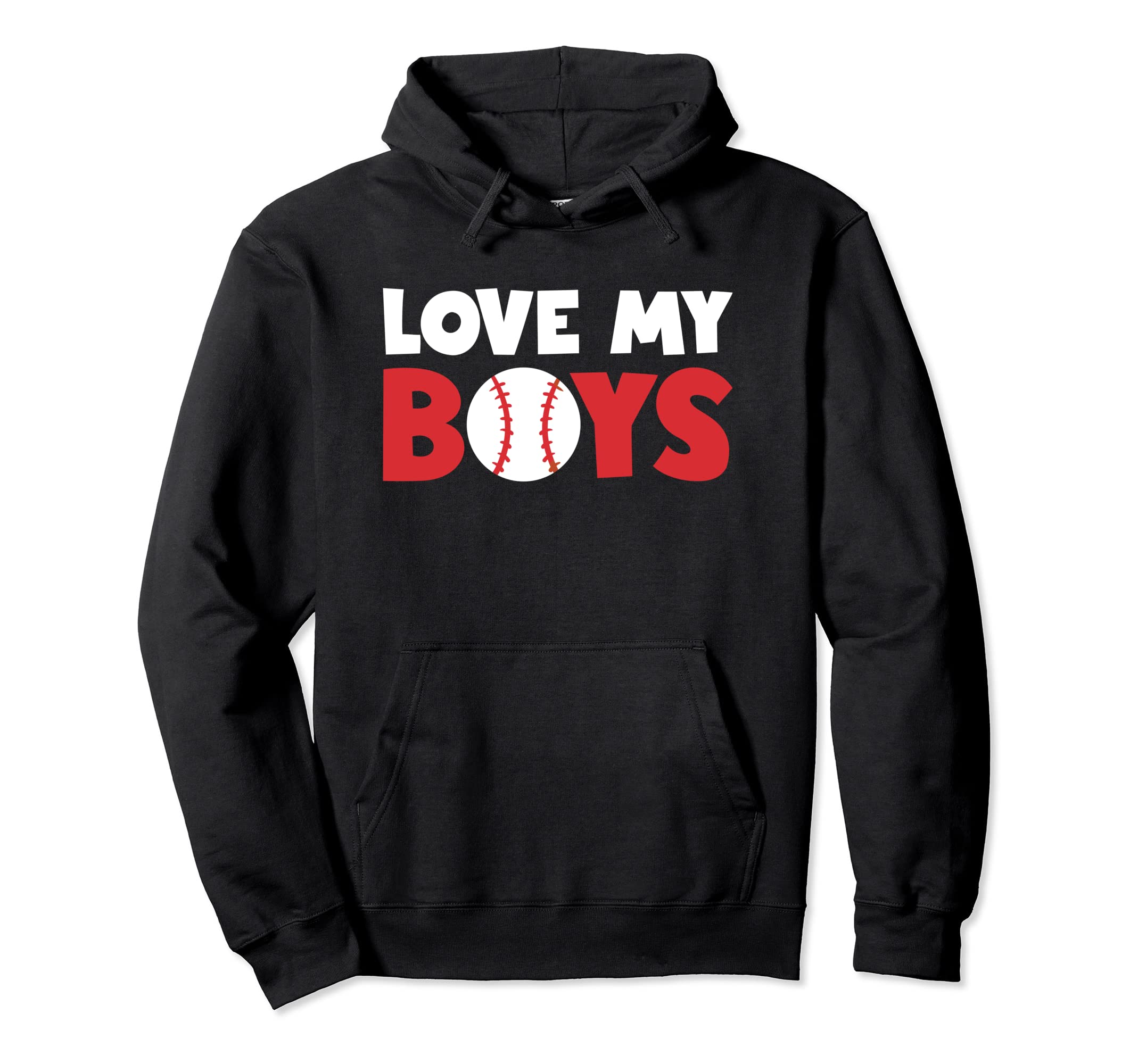 Love My Baseball Gift Mom Dad Sons Hoodie - Streetwear Style Unisex - T-Shirt, Sweatshirt, Hoodie