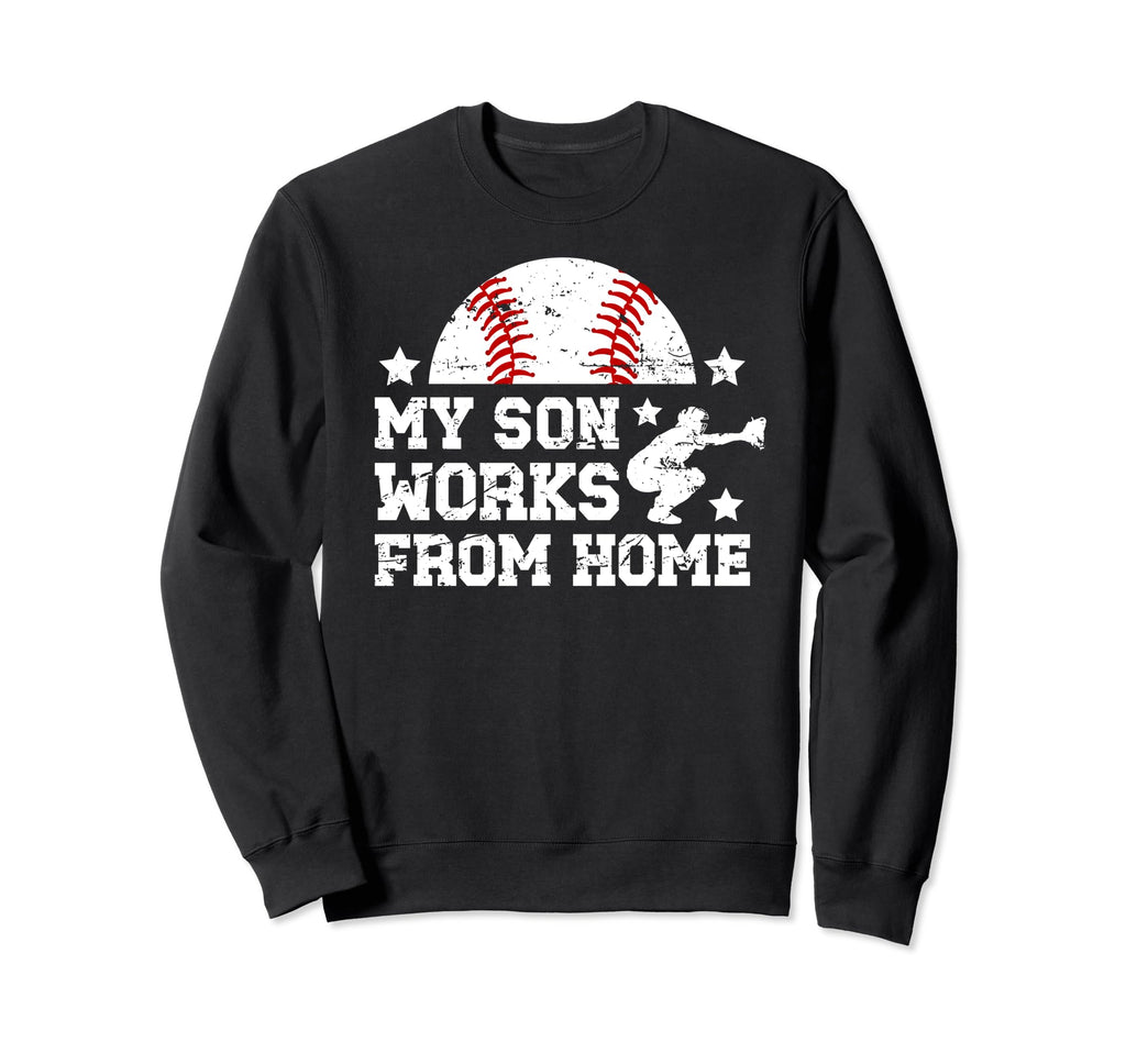 My Son Baseball Catcher Dad Baseball Sweatshirt - Novelty Apparel Unisex - T-Shirt, Sweatshirt, Hoodie
