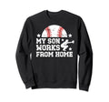 My Son Baseball Catcher Dad Baseball Sweatshirt - Novelty Apparel Unisex - T-Shirt, Sweatshirt, Hoodie