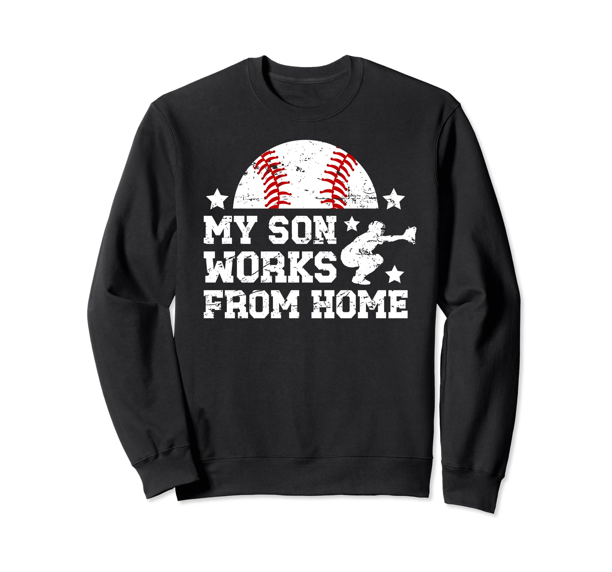 My Son Baseball Catcher Dad Baseball Sweatshirt - Novelty Apparel Unisex - T-Shirt, Sweatshirt, Hoodie