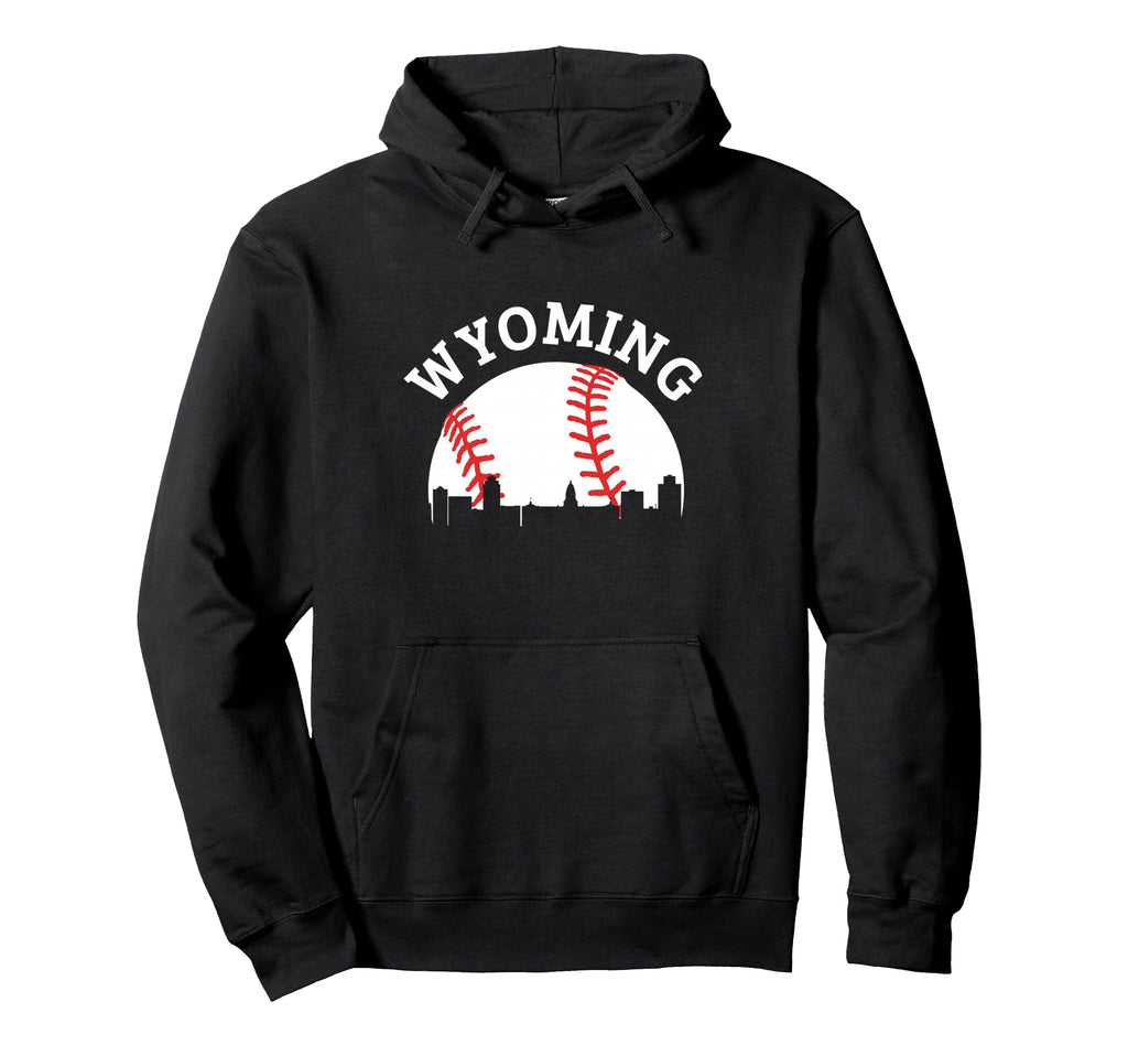 Wyoming Baseball State Pride Hoodie - Custom Art Print for Adults - T-Shirt, Sweatshirt, Hoodie