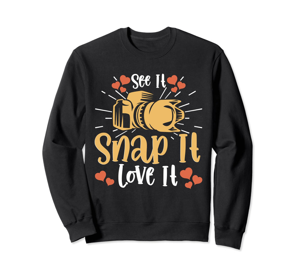 Photo Camera Photographer Flash Sweatshirt - Aesthetic Graphic Men Women - T-Shirt, Sweatshirt, Hoodie