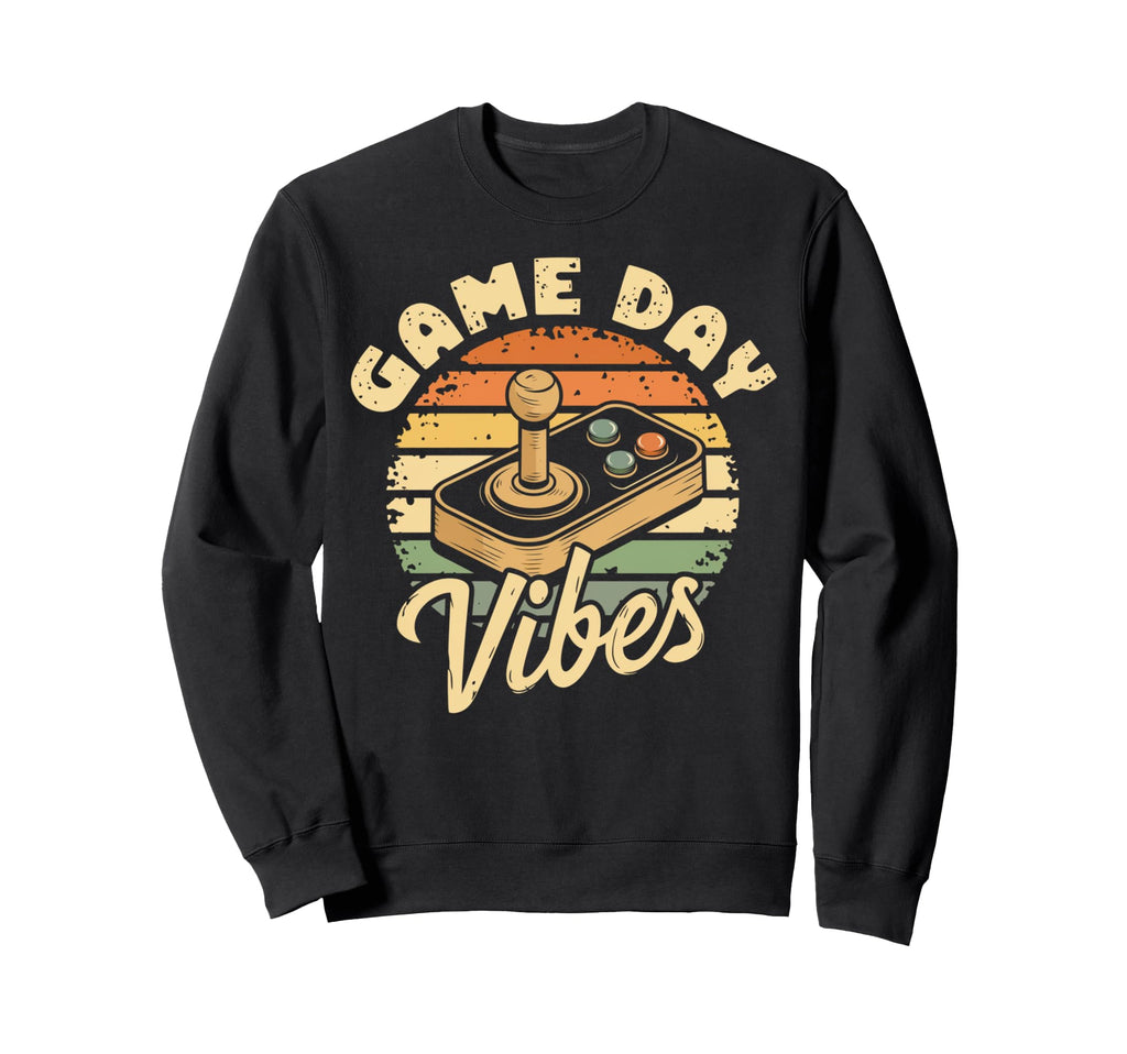 Game Day Vibes Arcade Joystick Sweatshirt - Custom Art Print for Adults - T-Shirt, Sweatshirt, Hoodie