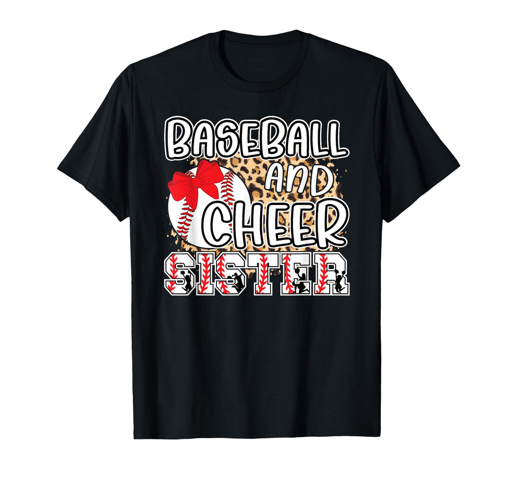 Baseball And Cheer Sister Baseball T-Shirt - Minimalist Print Unisex - T-Shirt, Sweatshirt, Hoodie