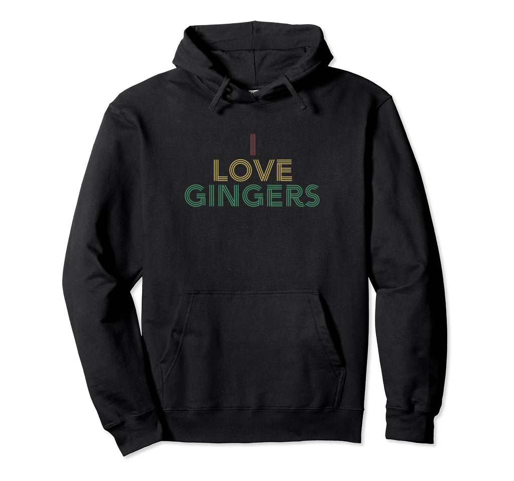 I Love Gingers Distressed 70S Hoodie - Aesthetic Graphic for Adults - T-Shirt, Sweatshirt, Hoodie