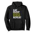 Eat Sleep Skateboard Repeat Funny Hoodie - Aesthetic Graphic Men Women - T-Shirt, Sweatshirt, Hoodie