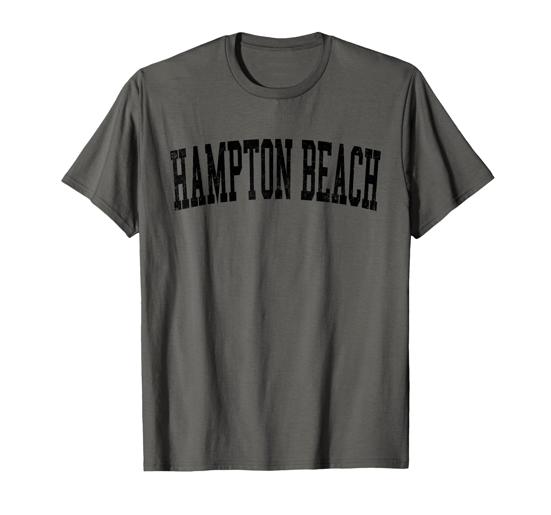 Hampton Beach Distressed Black T-Shirt - Casual Everyday Wear Men Women - T-Shirt, Sweatshirt, Hoodie