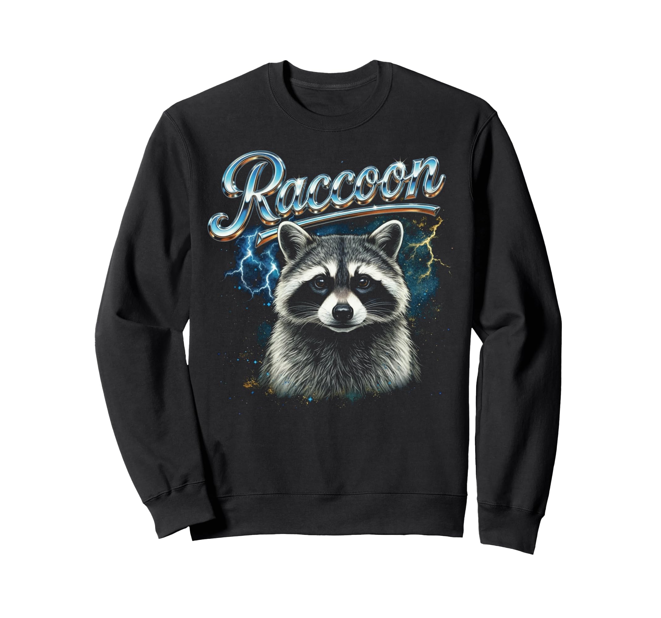 Raccoon 90S Funny Raccoon 80S Sweatshirt - Minimalist Print for Adults - T-Shirt, Sweatshirt, Hoodie
