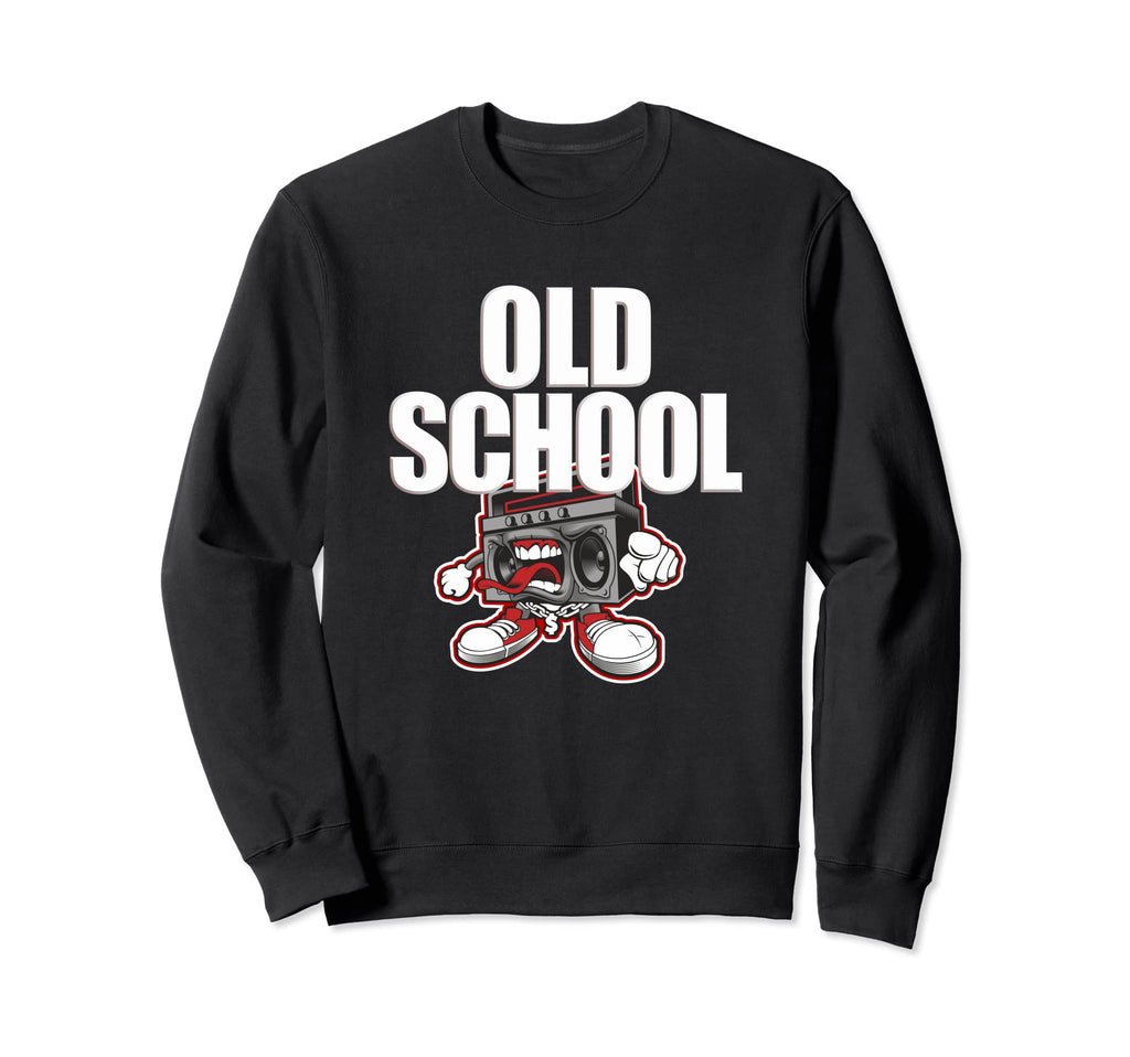 Old School Boom Box 80S 90S Hip Hop Sweatshirt - Novelty Apparel Unisex - T-Shirt, Sweatshirt, Hoodie