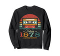 Cassette Tape 1978 Birthday Sweatshirt - Custom Art Print Men Women - T-Shirt, Sweatshirt, Hoodie