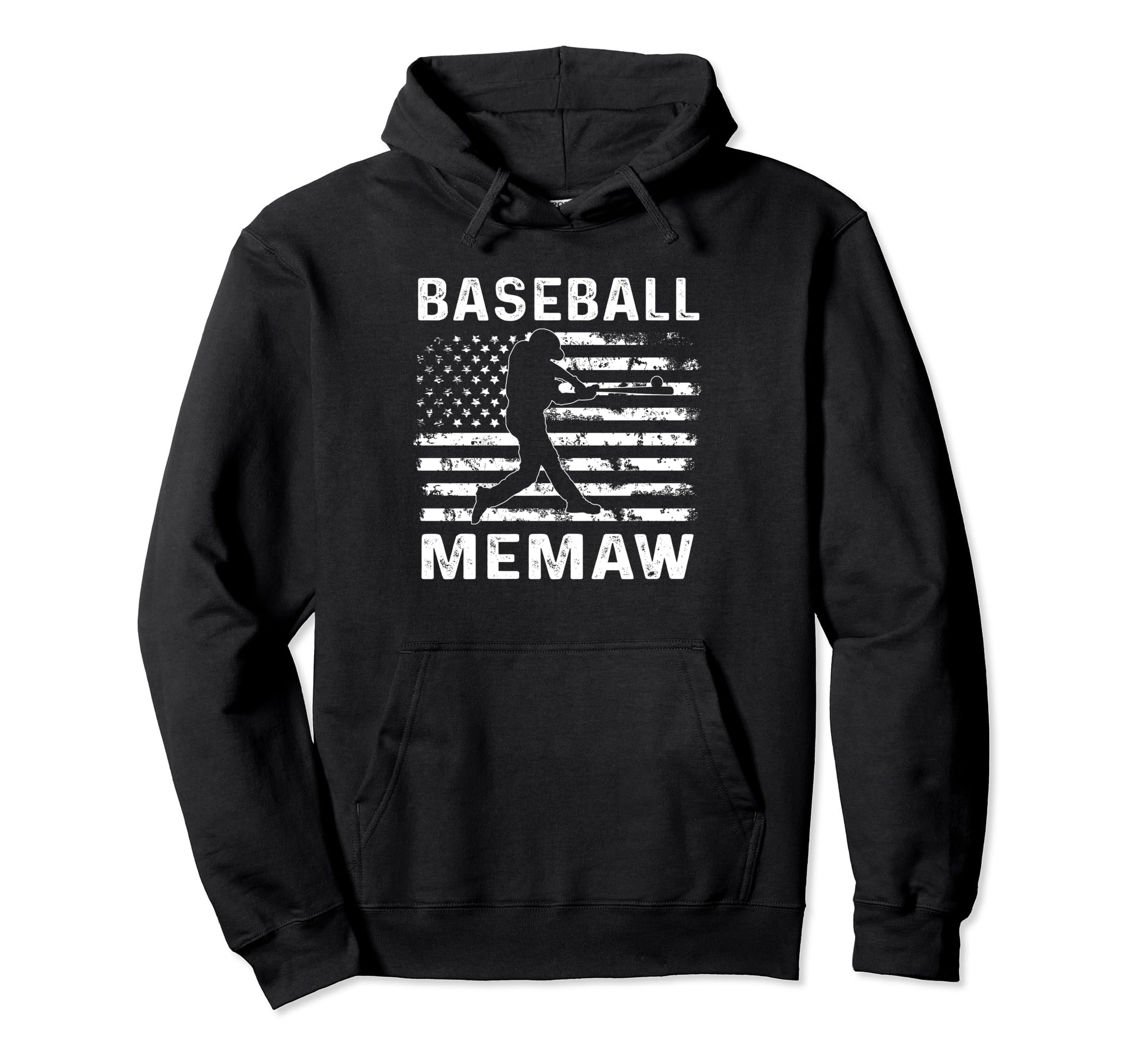 Baseball Memaw Mom Usa Flag 4Th July Hoodie - Streetwear Style Unisex - T-Shirt, Sweatshirt, Hoodie