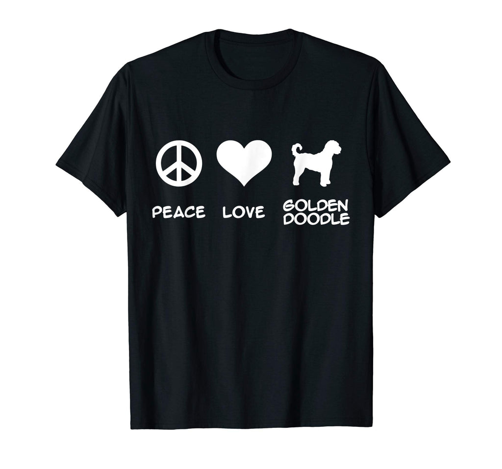 Peace Love Goldendoodle T-Shirt - Aesthetic Graphic for Adults - T-Shirt, Sweatshirt, Hoodie