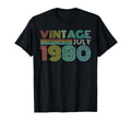 1980 July Sunset 43Rd Birthday T-Shirt - Streetwear Style for Adults - T-Shirt, Sweatshirt, Hoodie