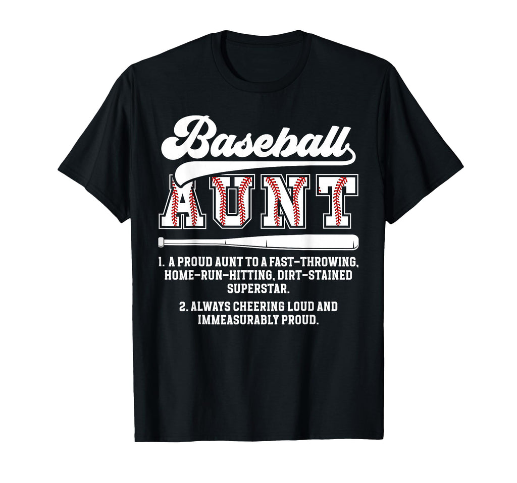 Baseball Aunt Baseball Player Auntie T-Shirt - Streetwear Style for Adults - T-Shirt, Sweatshirt, Hoodie