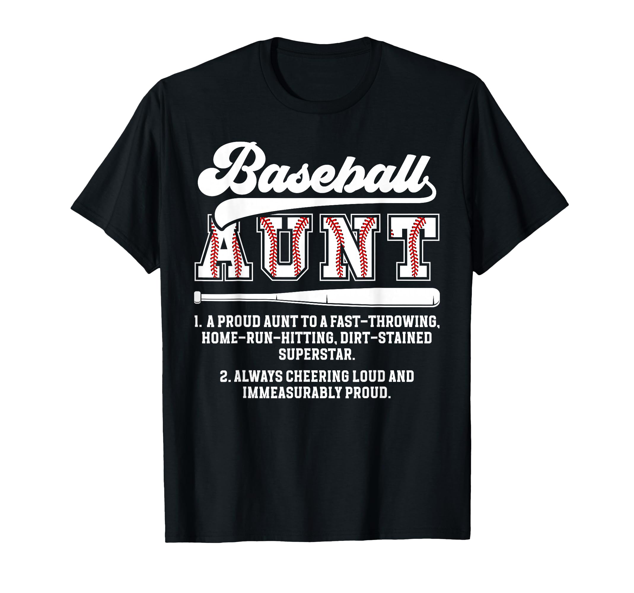 Baseball Aunt Baseball Player Auntie T-Shirt - Streetwear Style for Adults - T-Shirt, Sweatshirt, Hoodie