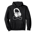 Hip Hop Over Ear Headphones Old Hoodie - Casual Everyday Wear Unisex - T-Shirt, Sweatshirt, Hoodie