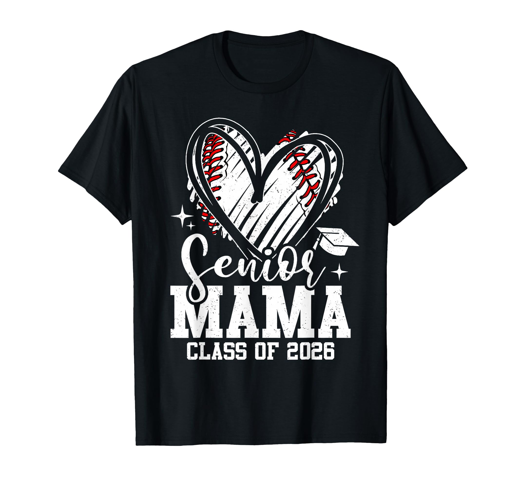 Senior Mama Class 2026 Baseball T-Shirt - Minimalist Print Men Women - T-Shirt, Sweatshirt, Hoodie