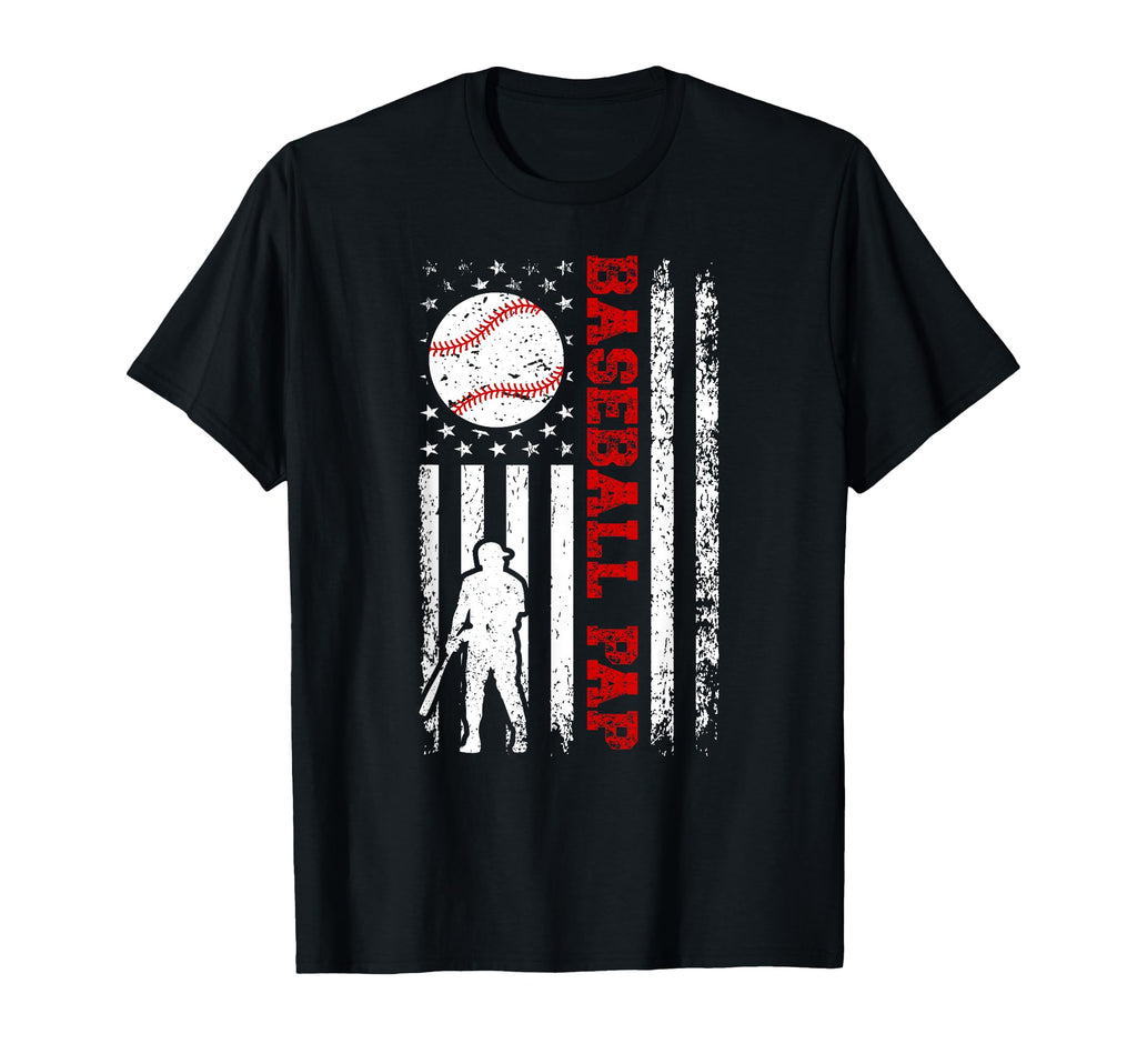 Baseball Pap Grandpa Us Flag Pap T-Shirt - Streetwear Style Men Women - T-Shirt, Sweatshirt, Hoodie
