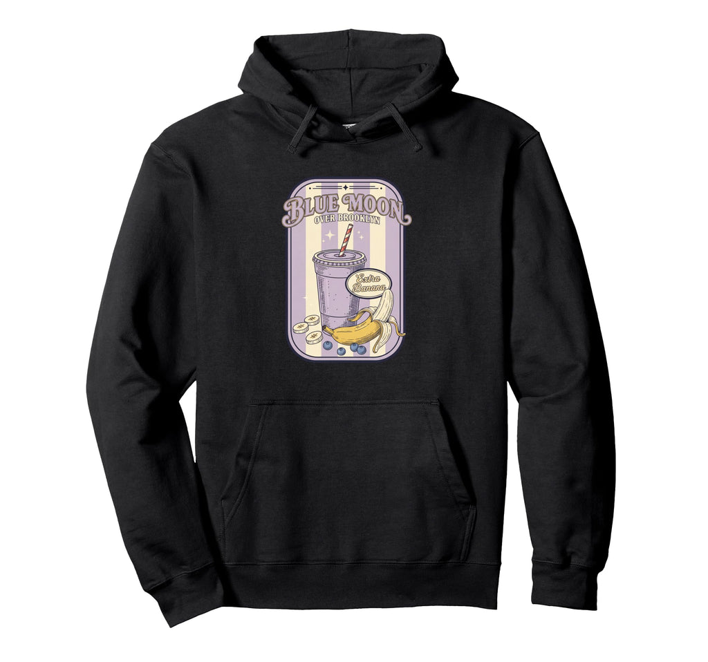 Blue Moon Over Brooklyn Extra Banana Hoodie - Custom Art Print Unisex - T-Shirt, Sweatshirt, Hoodie