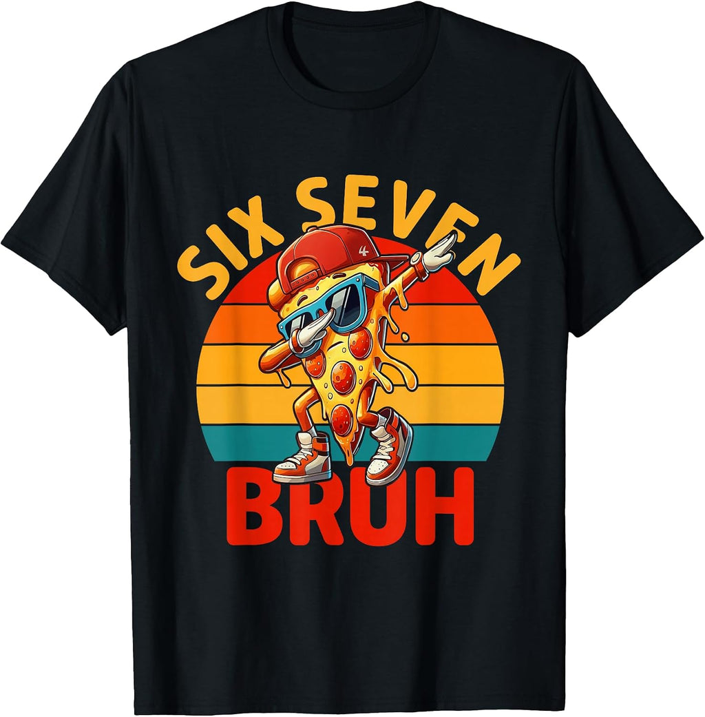 Funny Six Seven Meme Designs for Boys Teens - Adult & Kids T-Shirts, Sweatshirts & Hoodies apparel design preview 1