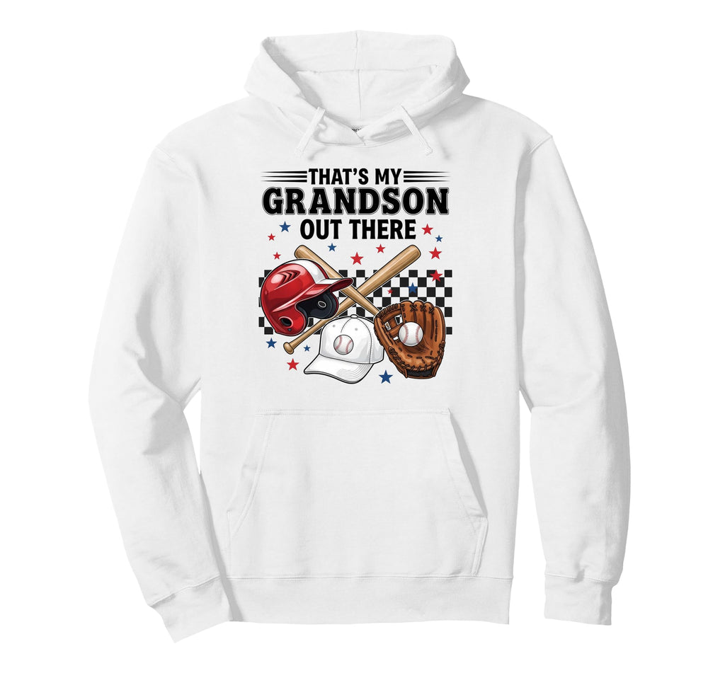 Proud Baseball Grandma Supporting Hoodie - Minimalist Print for Adults - T-Shirt, Sweatshirt, Hoodie