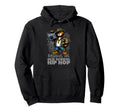 Raised Old School Hip Hop Teddy Bear 80S 90S Hoodie - Graphic Print Unisex - T-Shirt, Sweatshirt, Hoodie