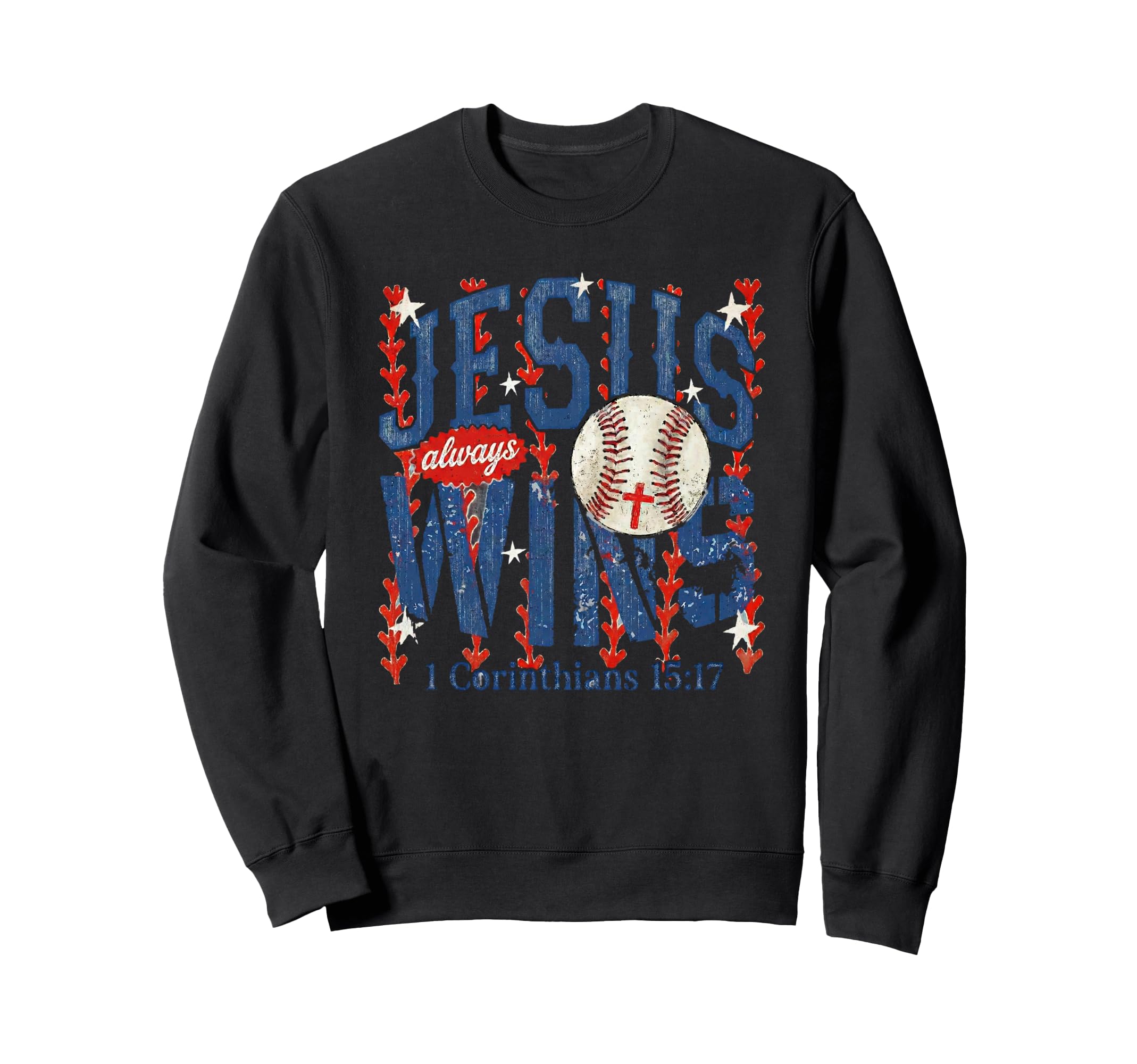 Boho Jesus Always Wins Christian Sweatshirt - Fun Novelty Design Unisex - T-Shirt, Sweatshirt, Hoodie