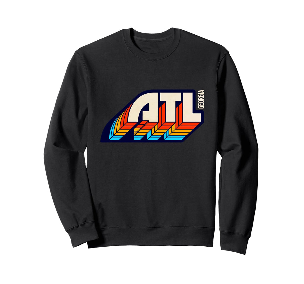 Atlanta Georgia Atl 1970S 1980S Sweatshirt - Unique Graphic Men Women - T-Shirt, Sweatshirt, Hoodie
