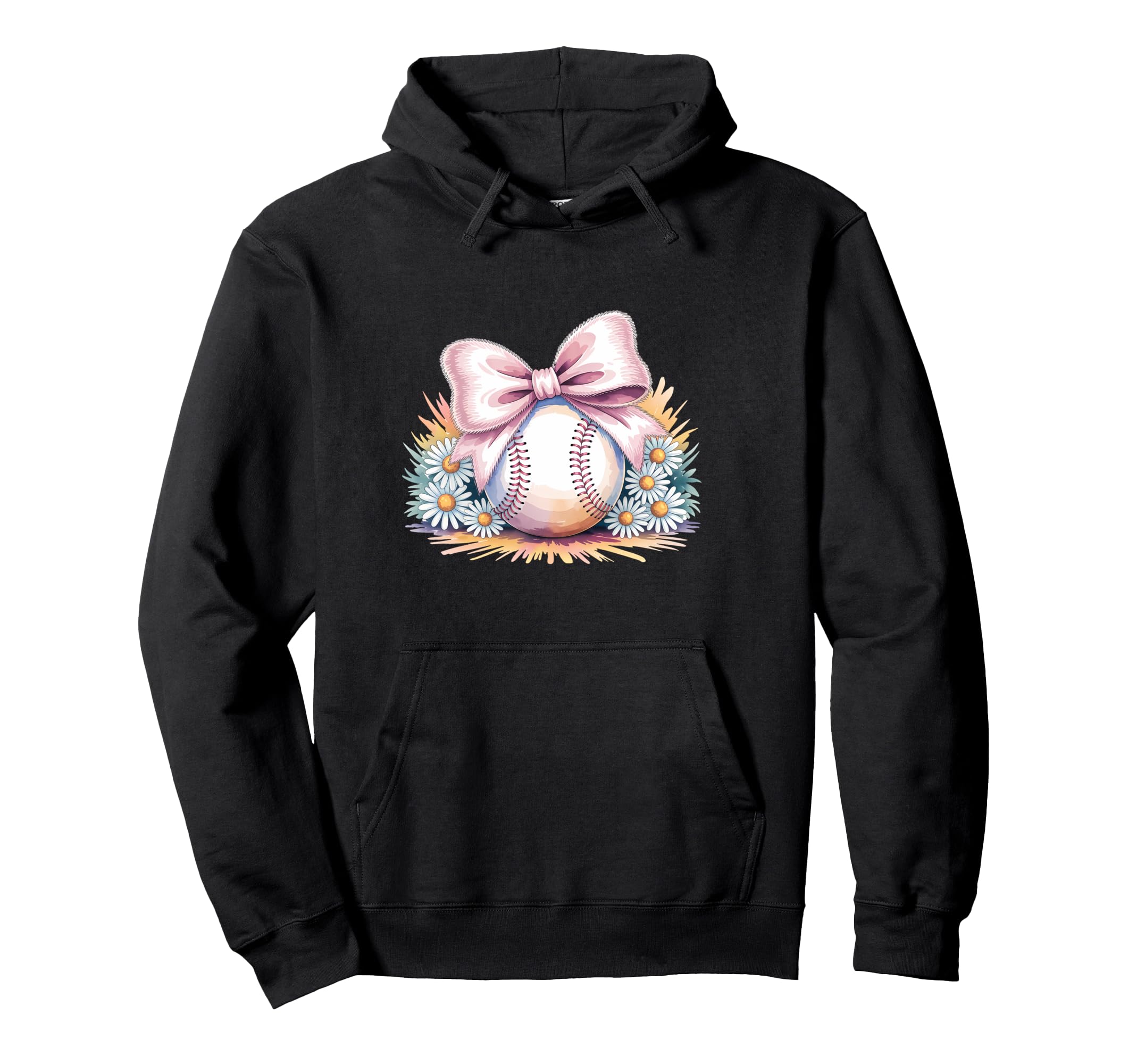Baseball Coquette Bow Baseball Mom Hoodie - Graphic Print Unisex - T-Shirt, Sweatshirt, Hoodie