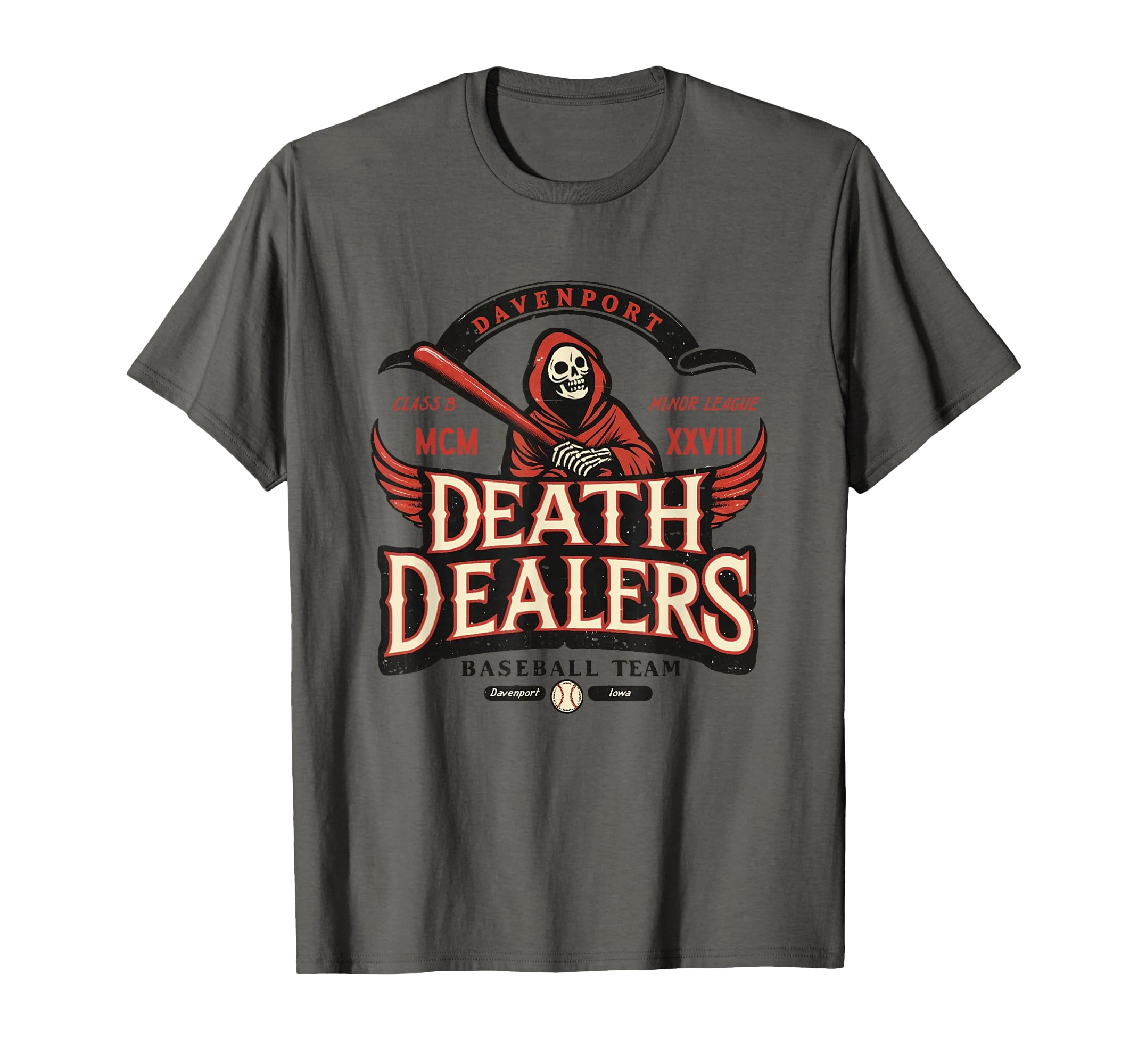 Davenport Death Dealers Minor League T-Shirt - Custom Art Print Men Women - T-Shirt, Sweatshirt, Hoodie