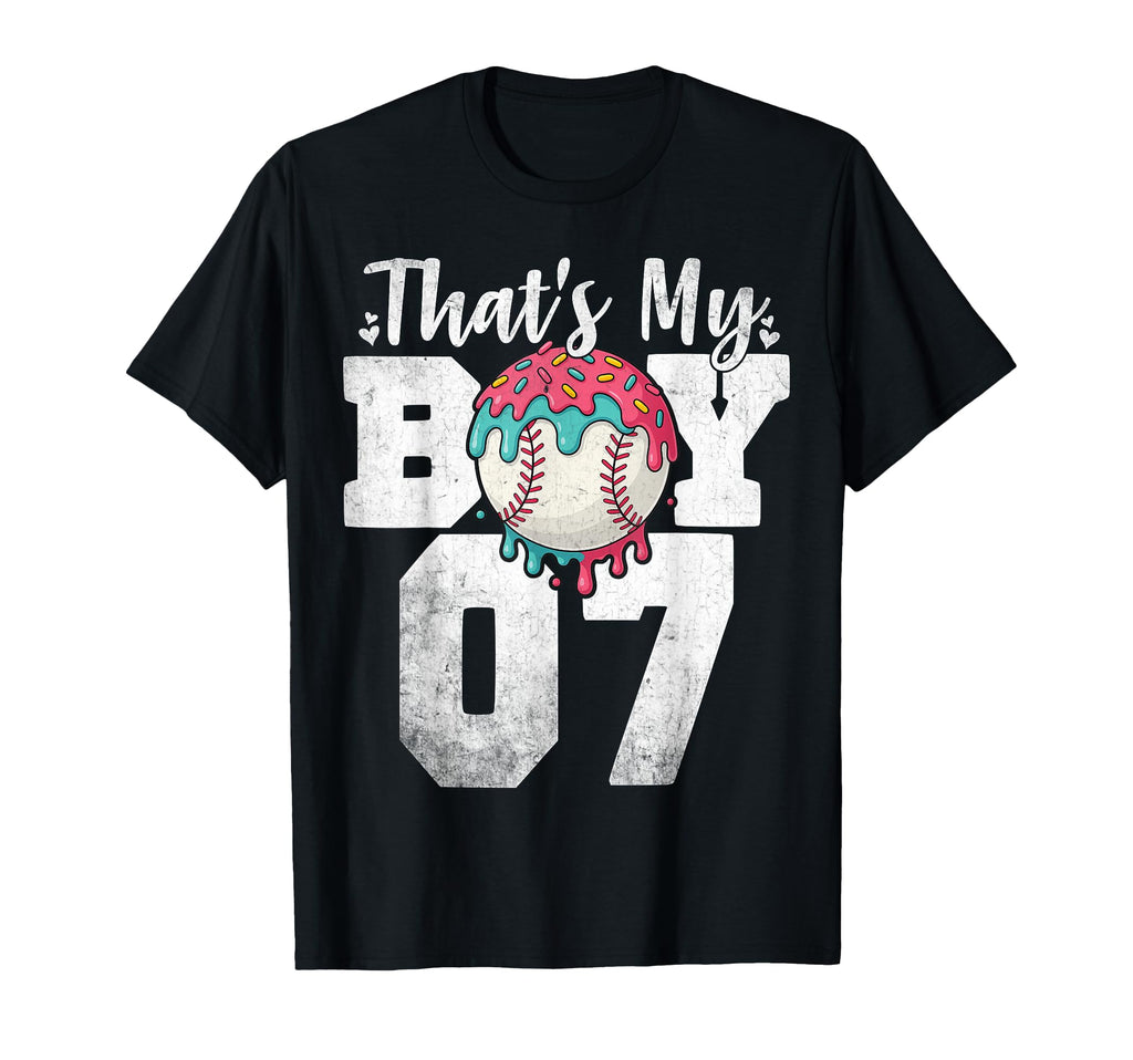 Thats My Baseball 7 Number Mom Dad 7 T-Shirt - Unique Graphic for Adults - T-Shirt, Sweatshirt, Hoodie